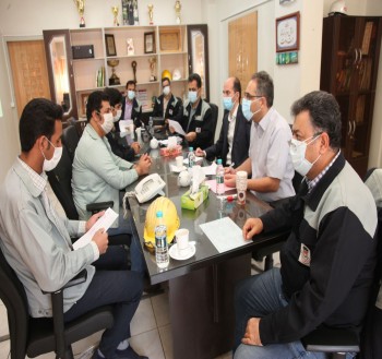 جلسه ارزیابی پروژه تزریق پودرزغال انجمن مدیریت سبز ایران در ذوب آهن